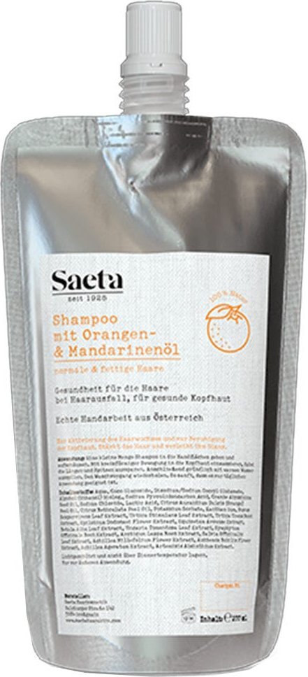 Saeta Shampoo Orange-Mandarine Nachfüllbeutel 200 ml