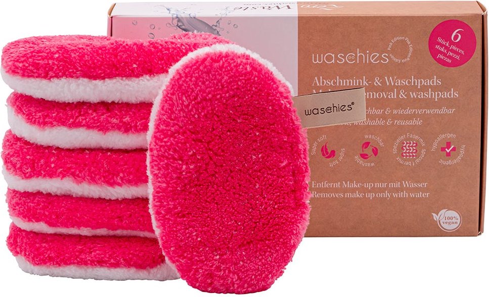 Thumbnail - Waschies Abschminkpad Pink 6er-Set