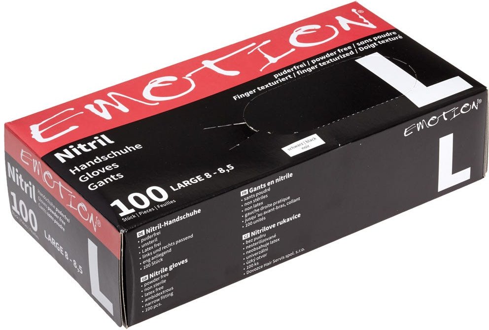 Efalock Nitril Handschuhe L schwarz 100 Stück