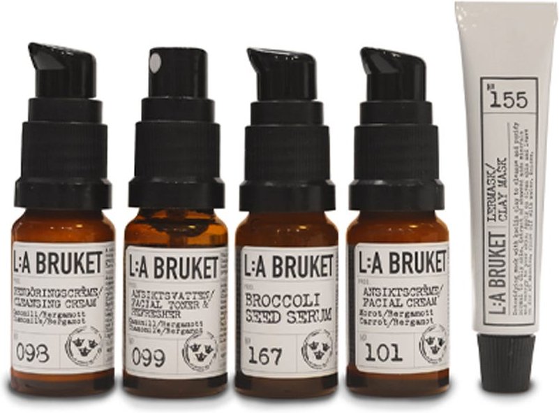 L:A BRUKET No.175 Face Travel Kit 5 x 10 ml