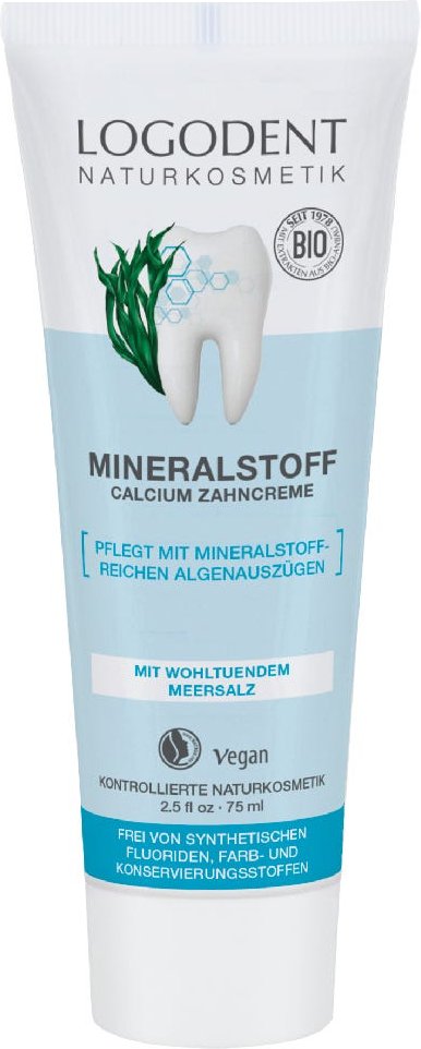 LOGODENT Mineralstoff Calcium Zahncreme 75 ml