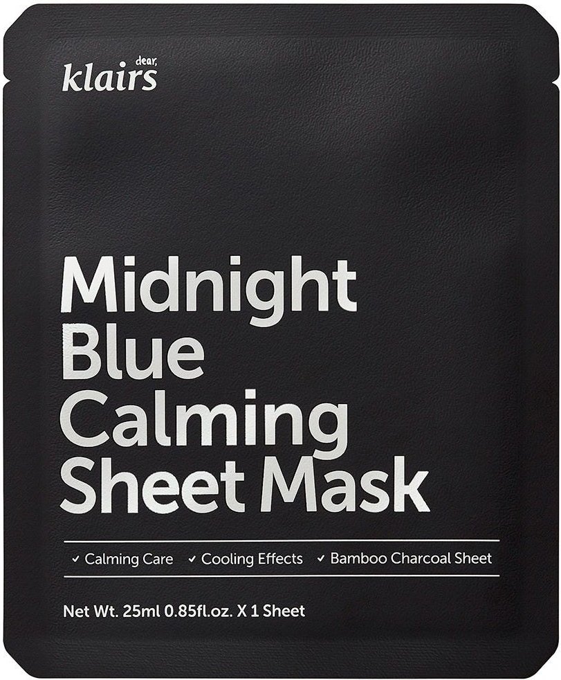 Dear, Klairs Midnight Blue Calming Sheet Mask 25 ml