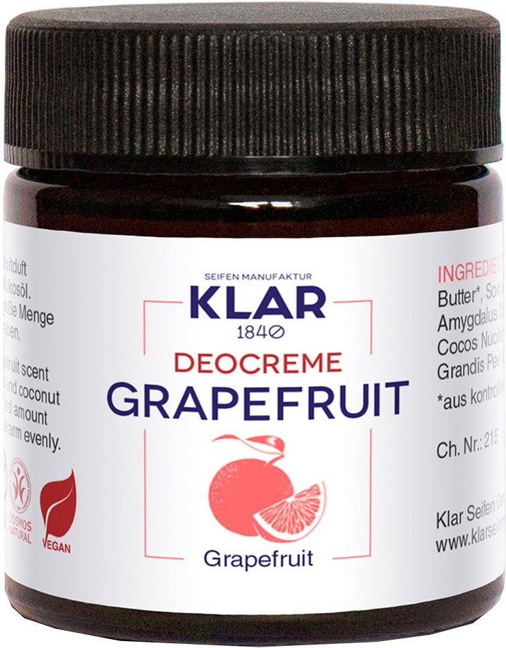 Klar's Deocreme Grapefruit 30 ml