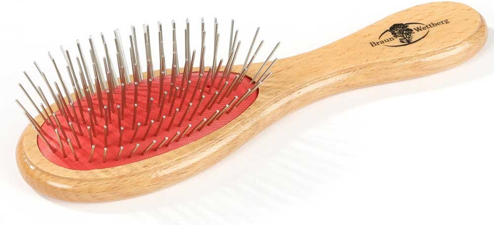 Braun & Wettberg Tierbürste, Drahtstifte ohne Noppen