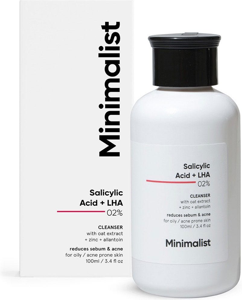 Minimalist Salicylic Acid + LHA 02% Cleanser 100 ml