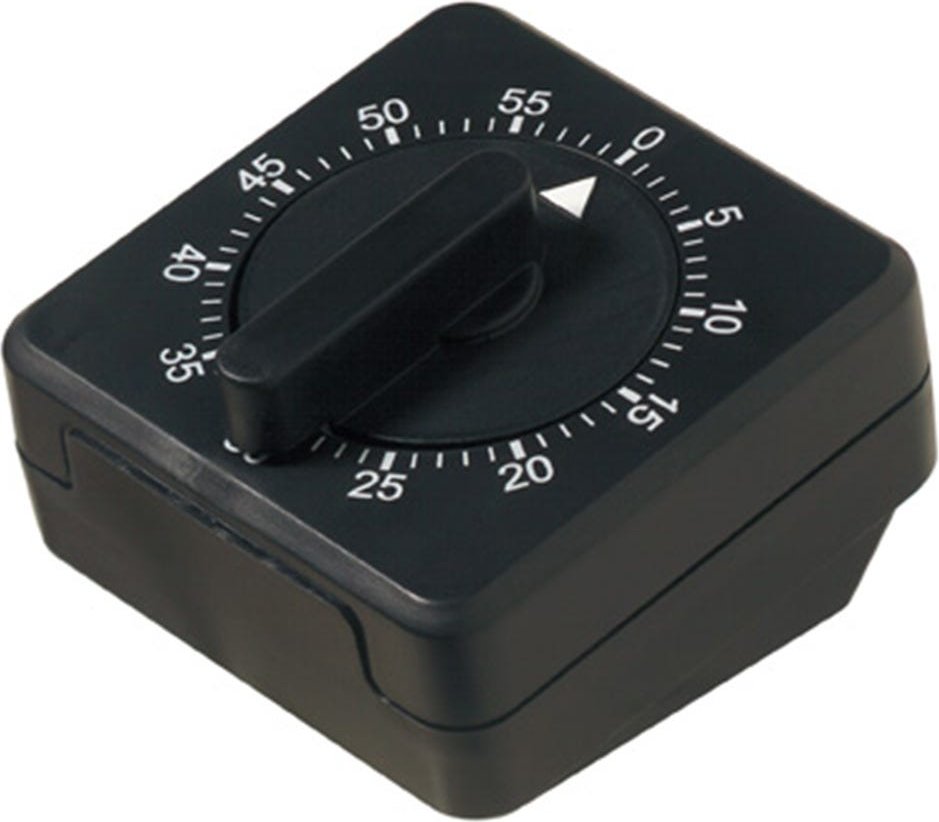 Comair Kurzzeit Timer mit Wandbefestigung Schwarz