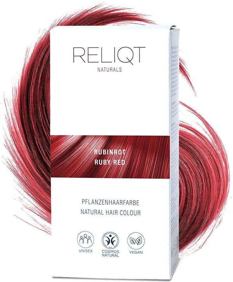 RELIQT Pflanzenhaarfarbe Rubinrot 100 g