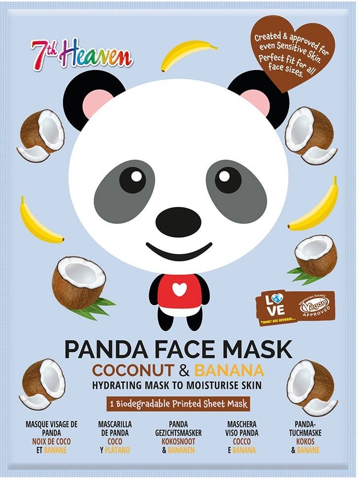 7th Heaven Animal Tuchmaske Panda 1 Stück