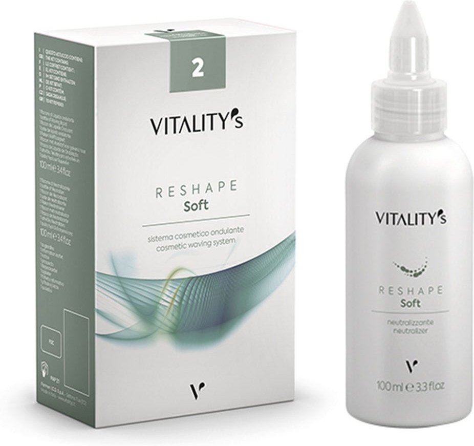 Vitality's Reshape Kit Permanent Soft 2 100 ml + Dauerwellsystem treated Hair 100 ml