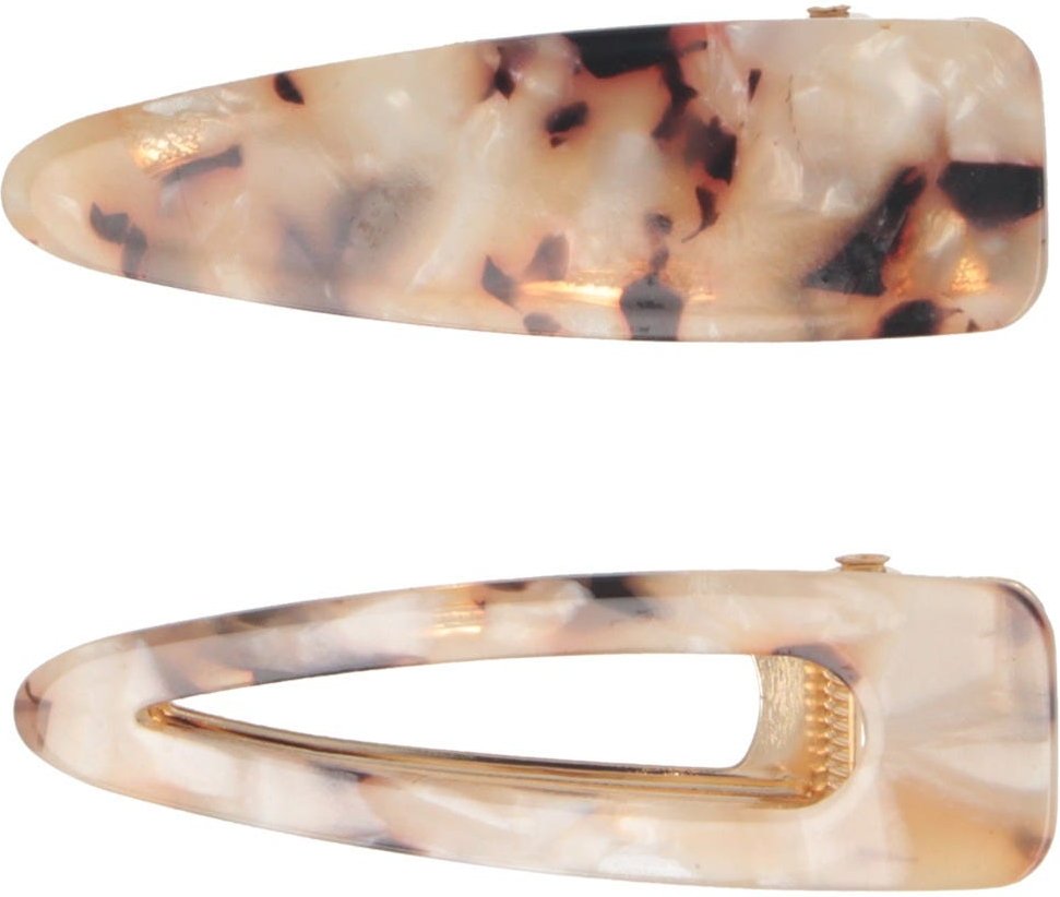 Solida Haarclip braun gemustert 2 Stück