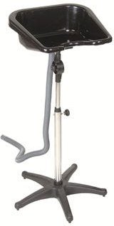 Efalock - Mobiles Waschbecken flach - schwarz