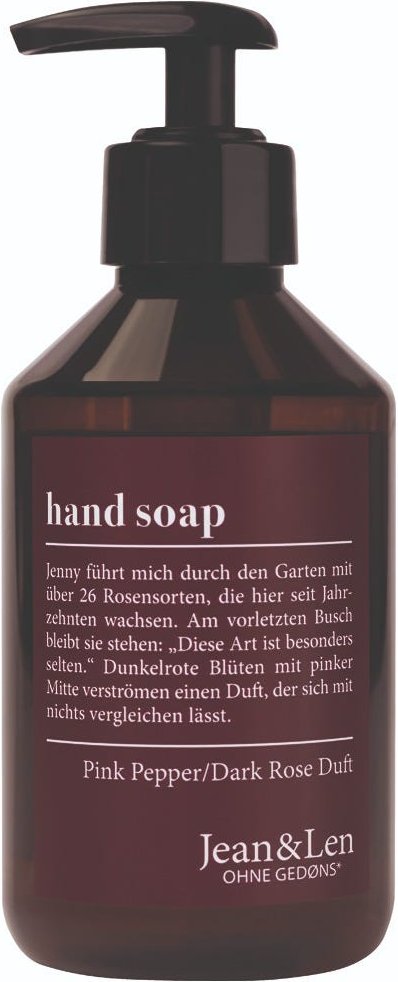 Jean & Len Handseife Pink Pepper & Dark Rose 250 ml
