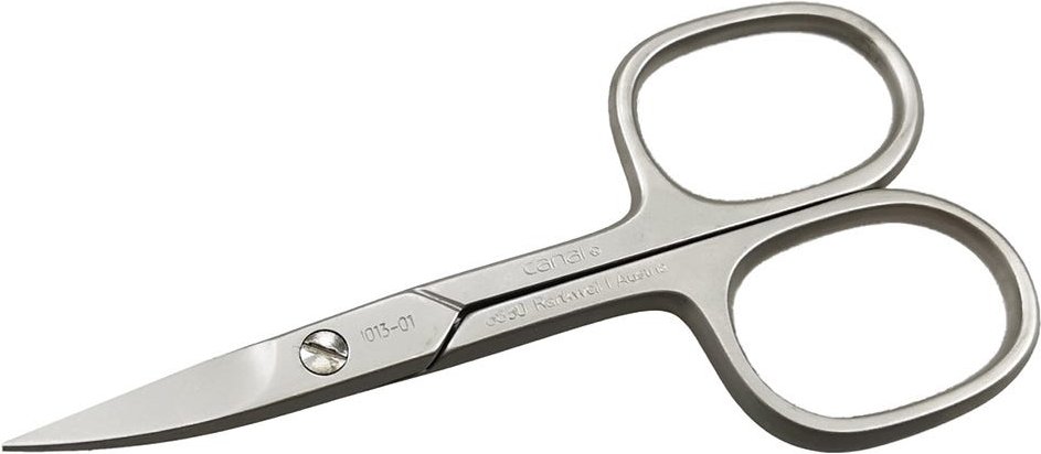 Canal Nagelschere gebogen vernickelt-matt 90 mm