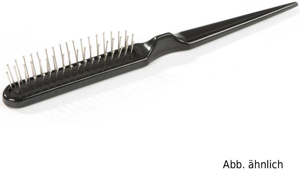 Braun & Wettberg Kunststoffbürste mit Toupiergriff, rot