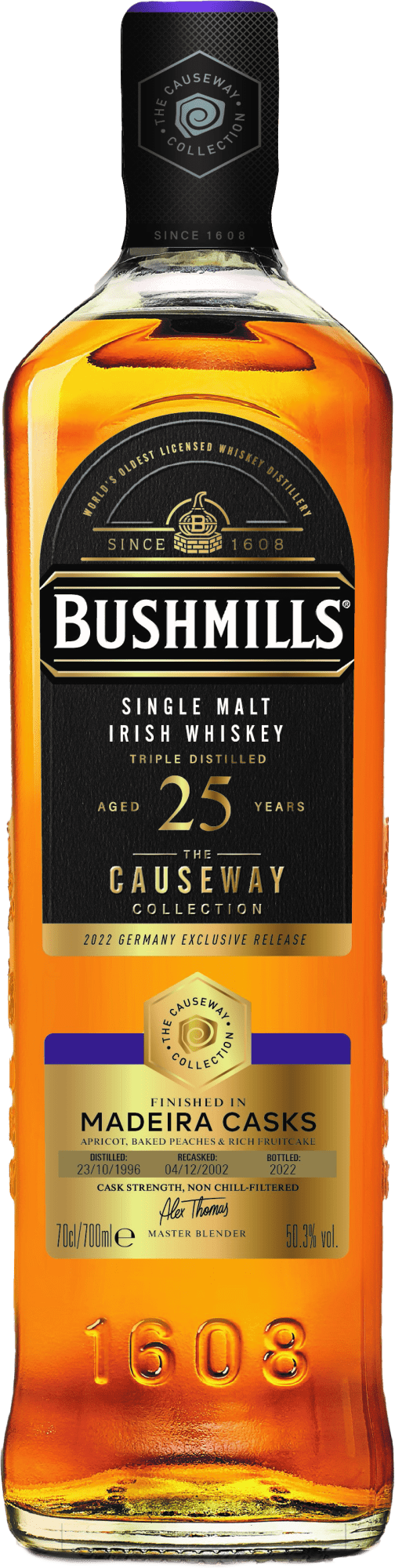 Bushmills »Causeway Collection« Madeira Cask 25 Years Single Malt Irish Whiskey
