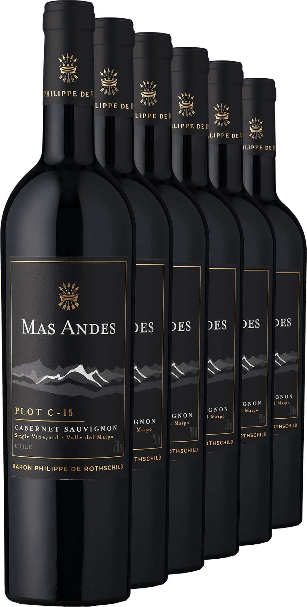 Rothschild Mas Andes PLOT C-15 Cabernet Sauvignon 2022 im 6er-Vorratspaket