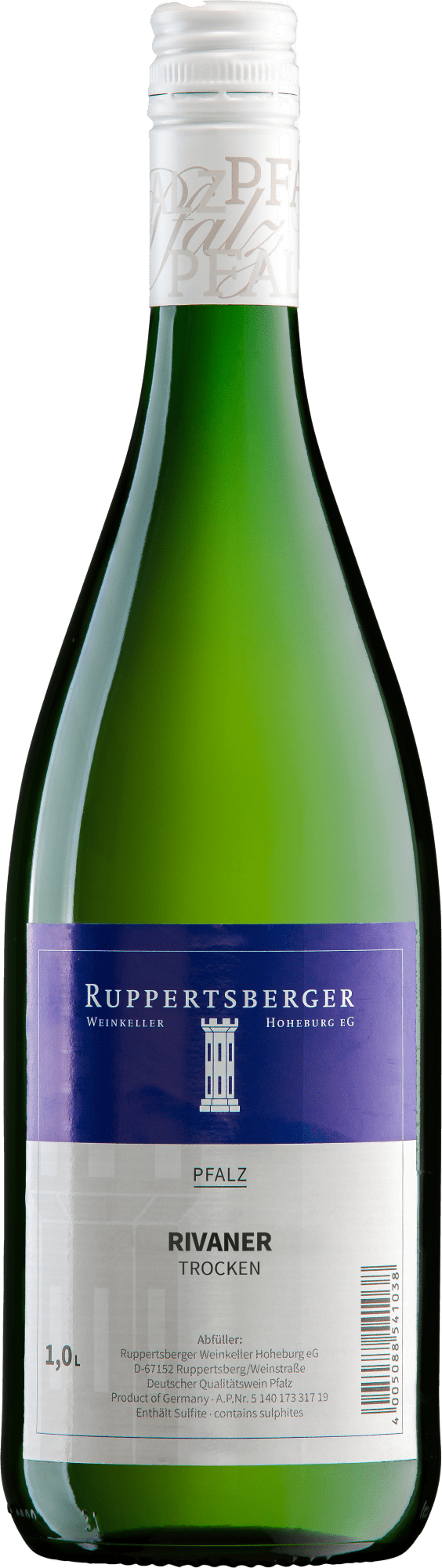 Winzerverein Hoheburg Ruppertsberger Rivaner - 1l