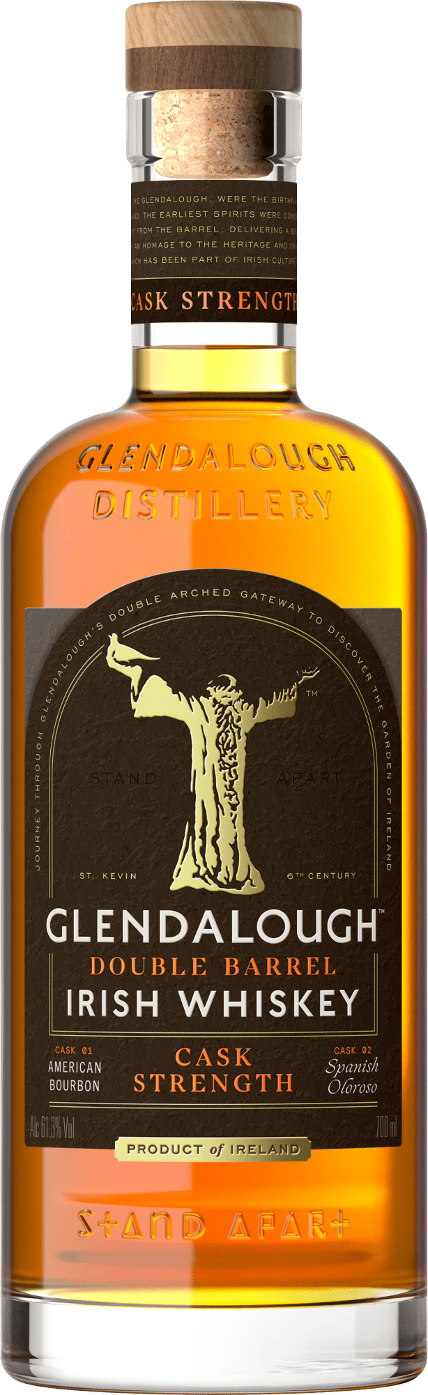 Glendalough Double Barrel Cask Strength Irish Whiskey