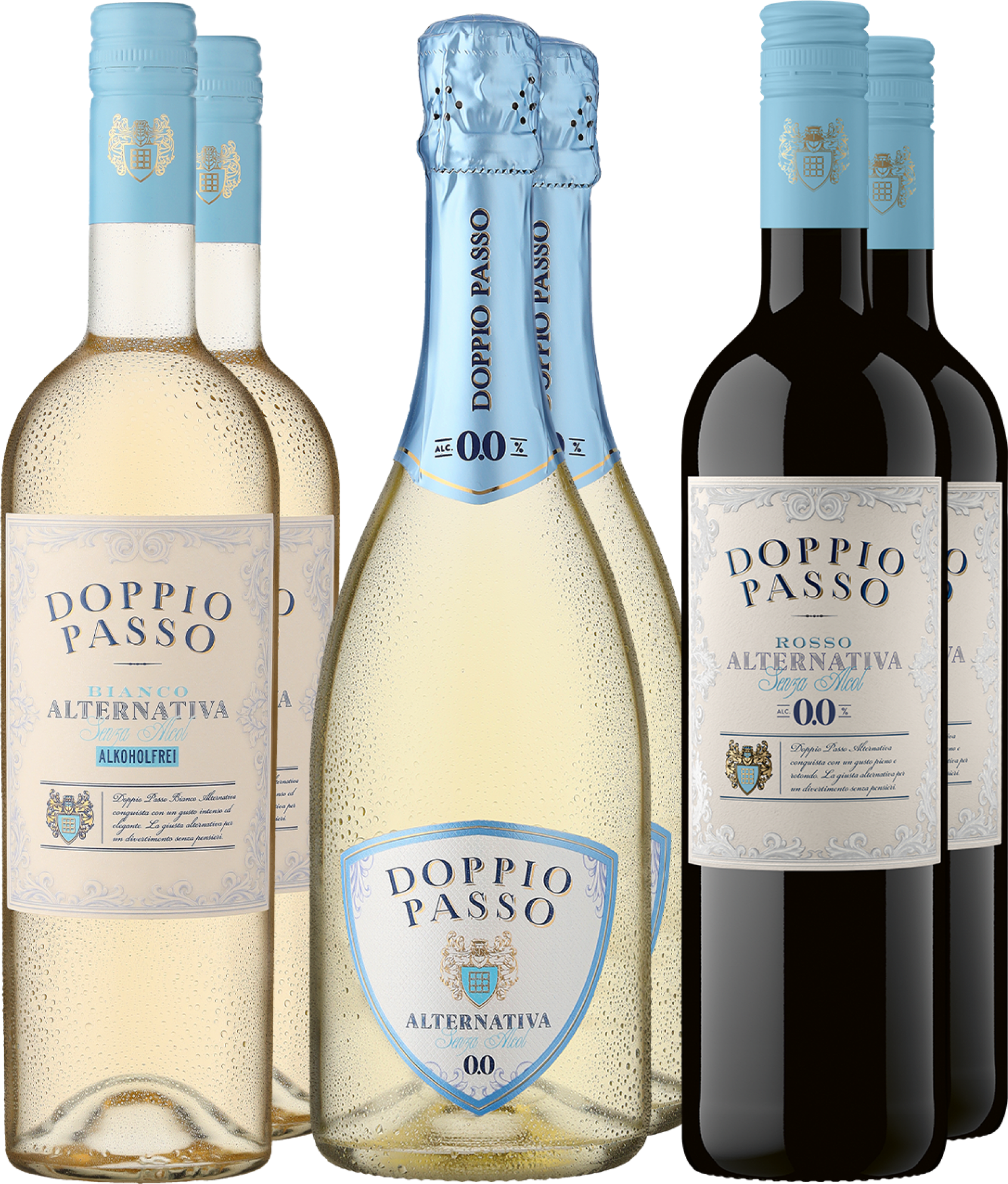 6er-Probierpaket »Doppio Passo Alternativa« Alkoholfrei