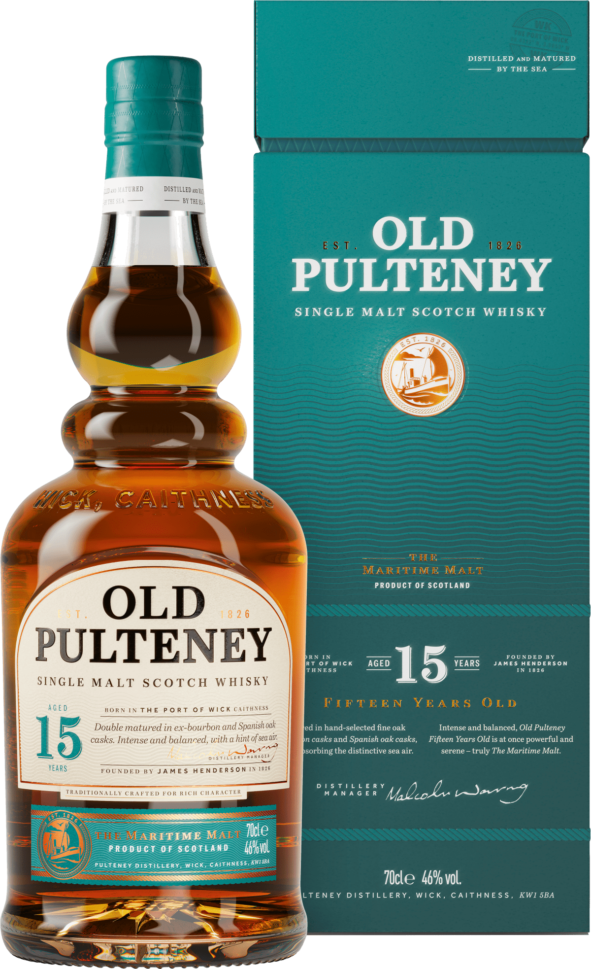 Old Pulteney 15 Years Old Single Malt Scotch Whisky