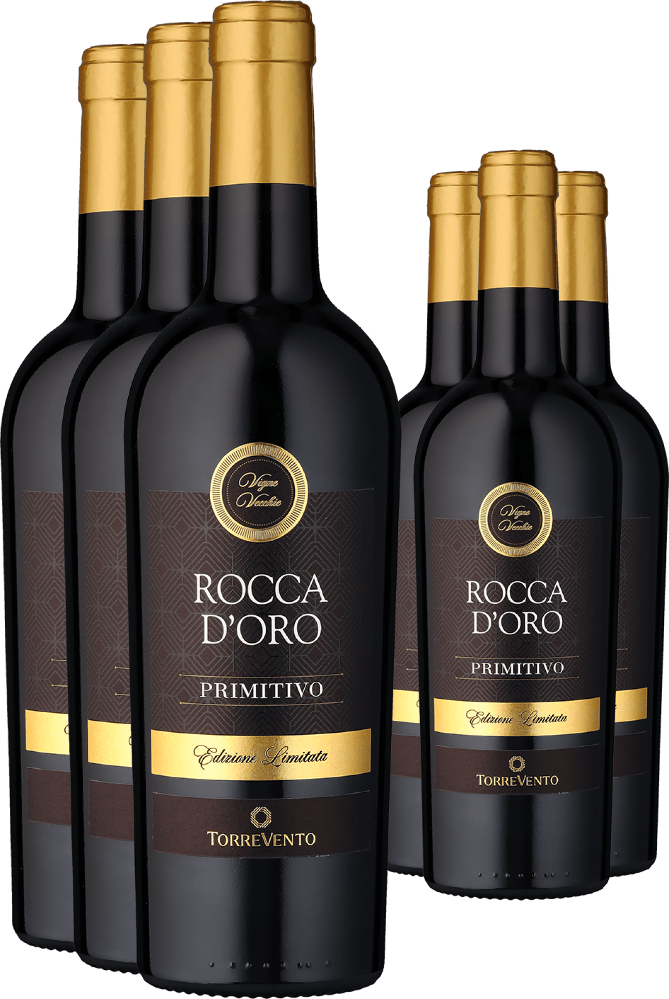 3+3-PAKET Torrevento »Rocca d'Oro« Primitivo 2024
