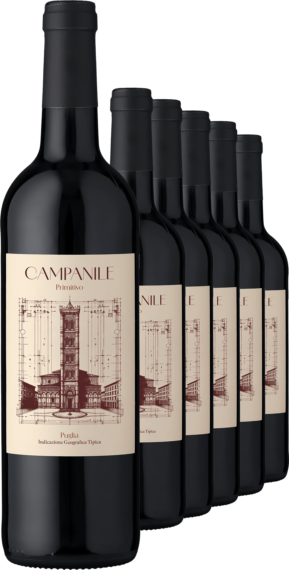 2024 Campanile Primitivo im 6er-Vorratspaket