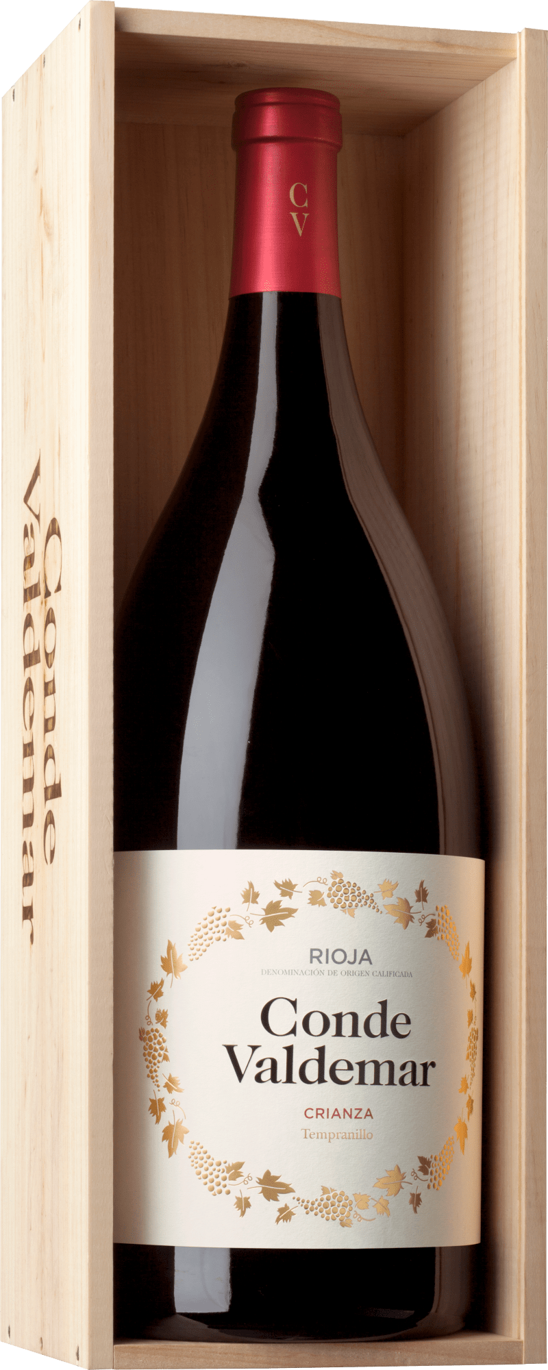 Conde Valdemar Crianza - 5l Doppelmagnum in der Holzkiste