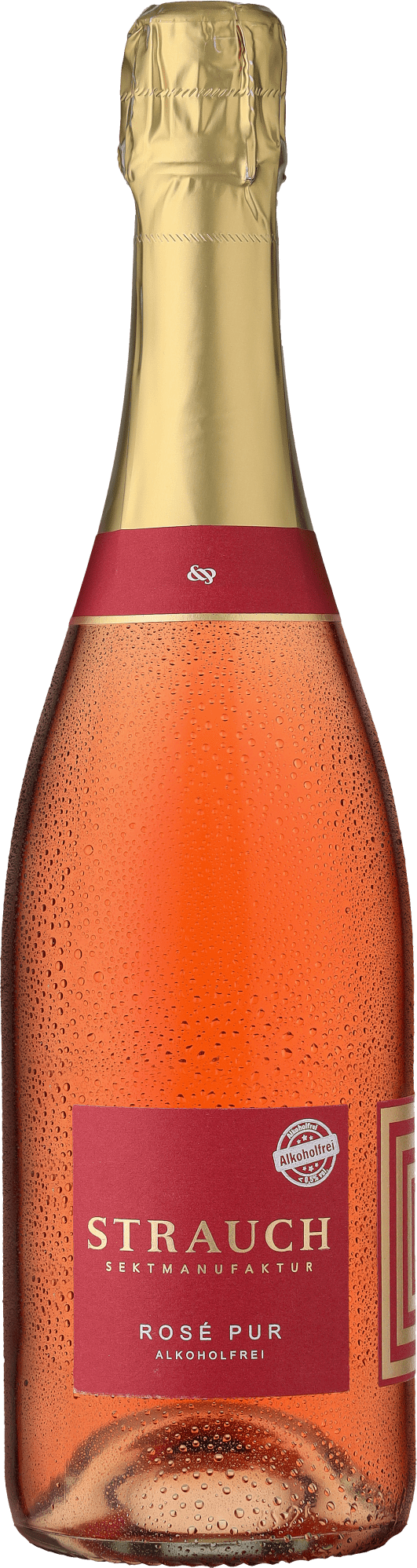 Strauch »Pur« Sparkling Rosé Alkoholfrei – Bio