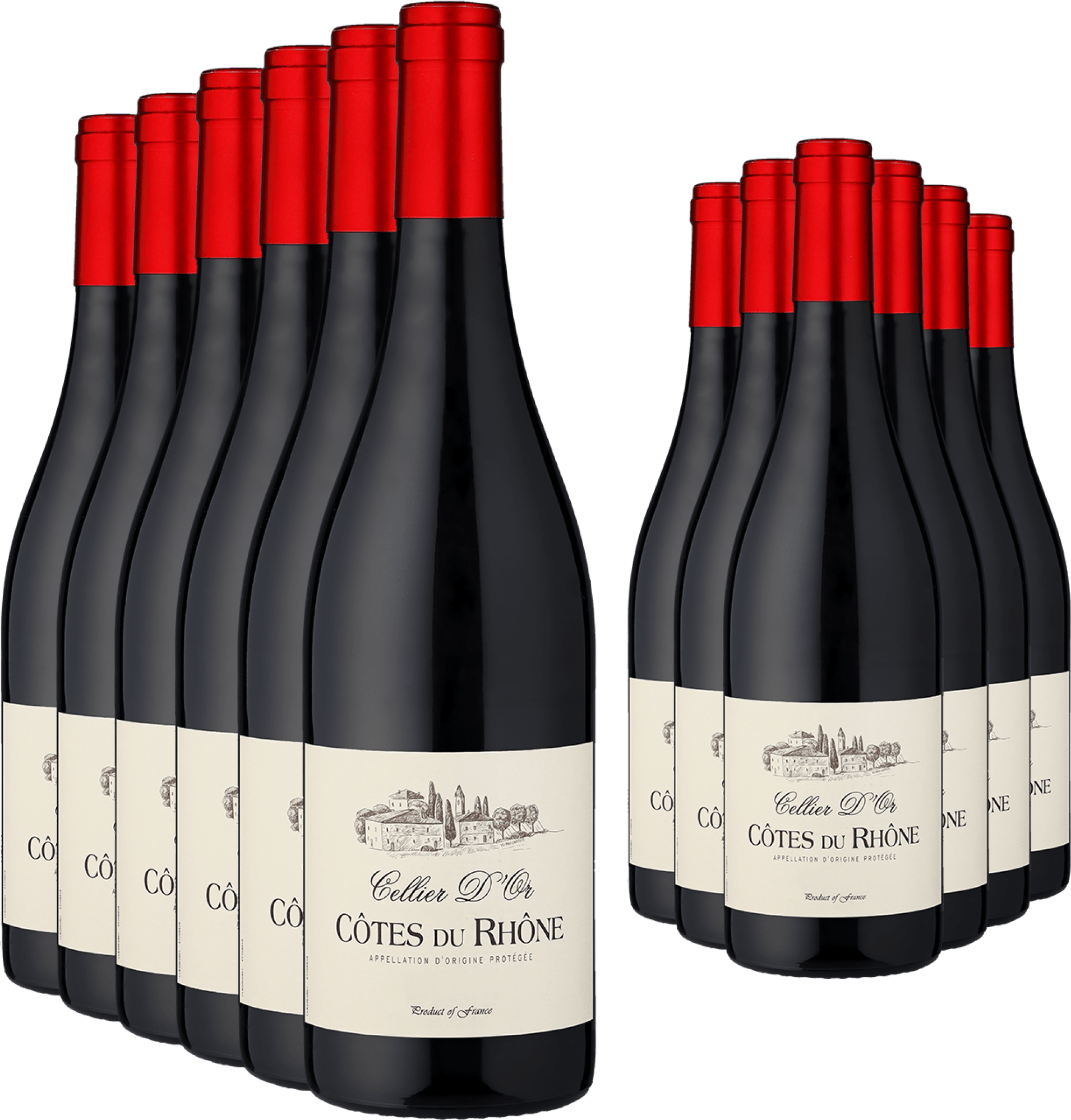 6+6-PAKET Cellier d’Or Côtes du Rhône Rouge 2023