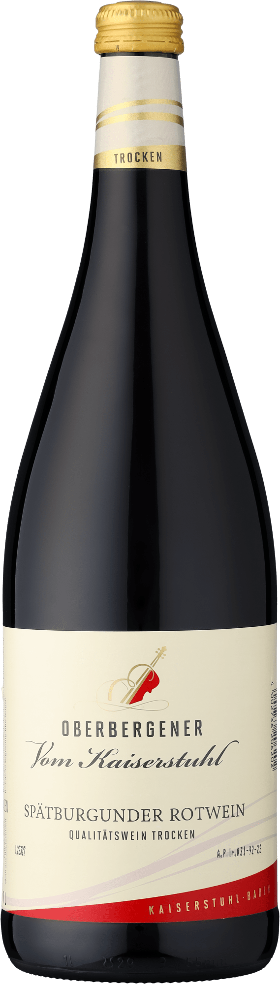 Thumbnail - Oberbergener Vom Kaiserstuhl Spätburgunder Rotwein- 1l