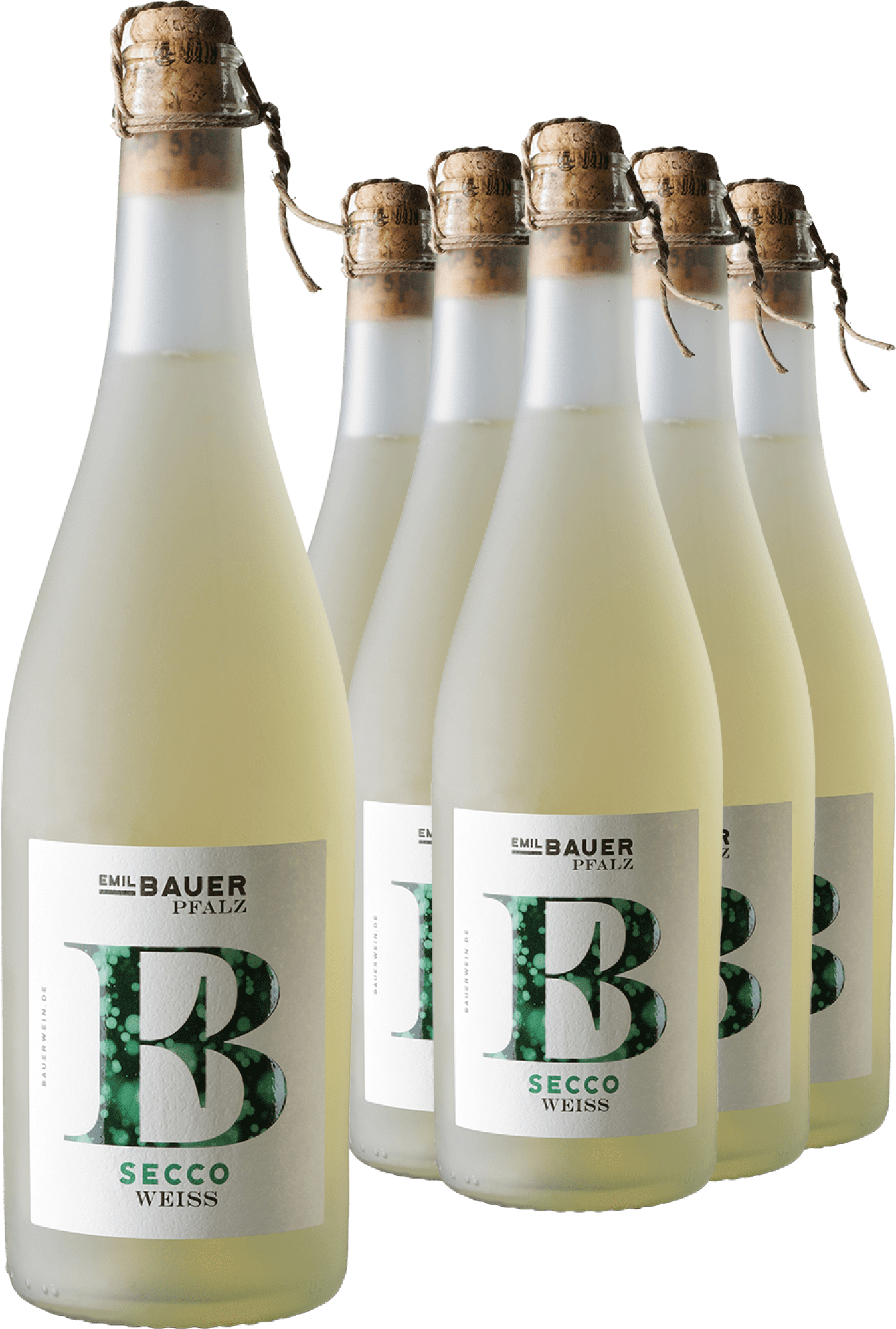 5+1-PAKET Emil Bauer Secco Weiß