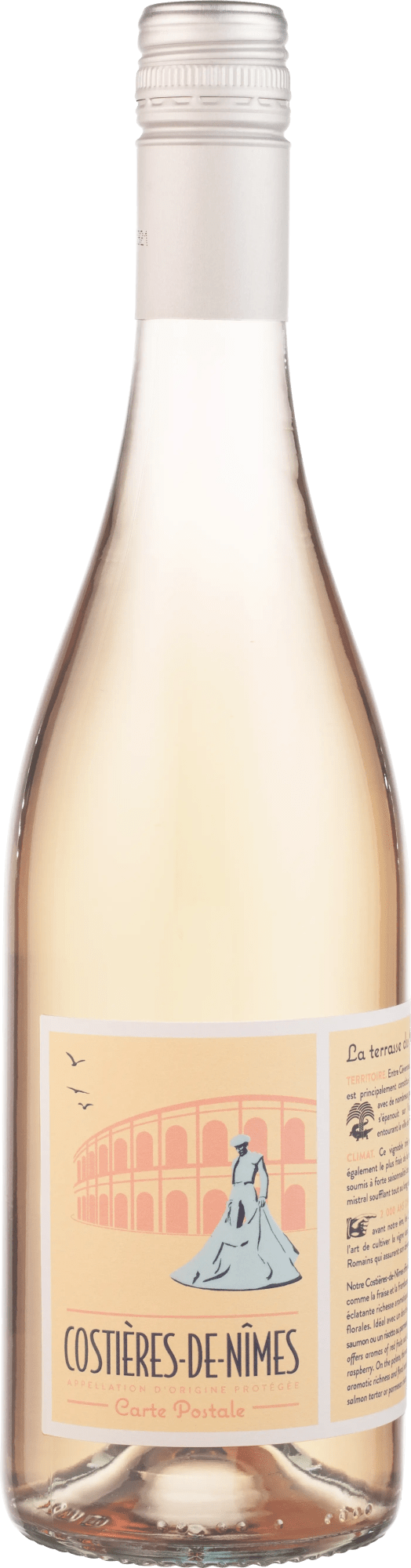 Carte Postale Costières de Nîmes Rosé