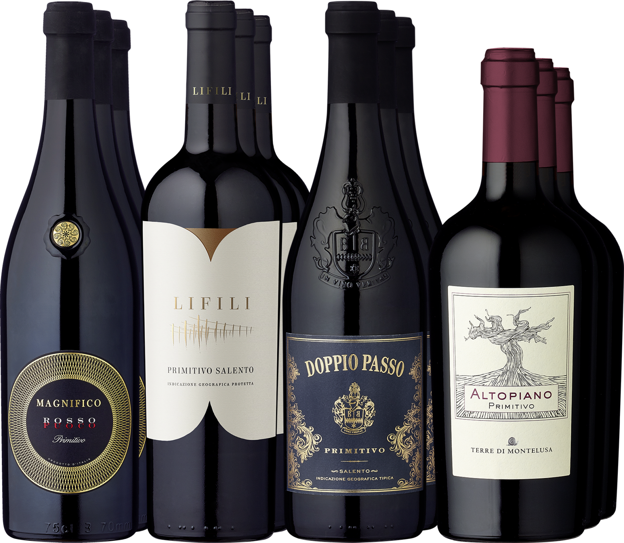 12er-Probierpaket »Hochprämierte Primitivo-Klassiker«