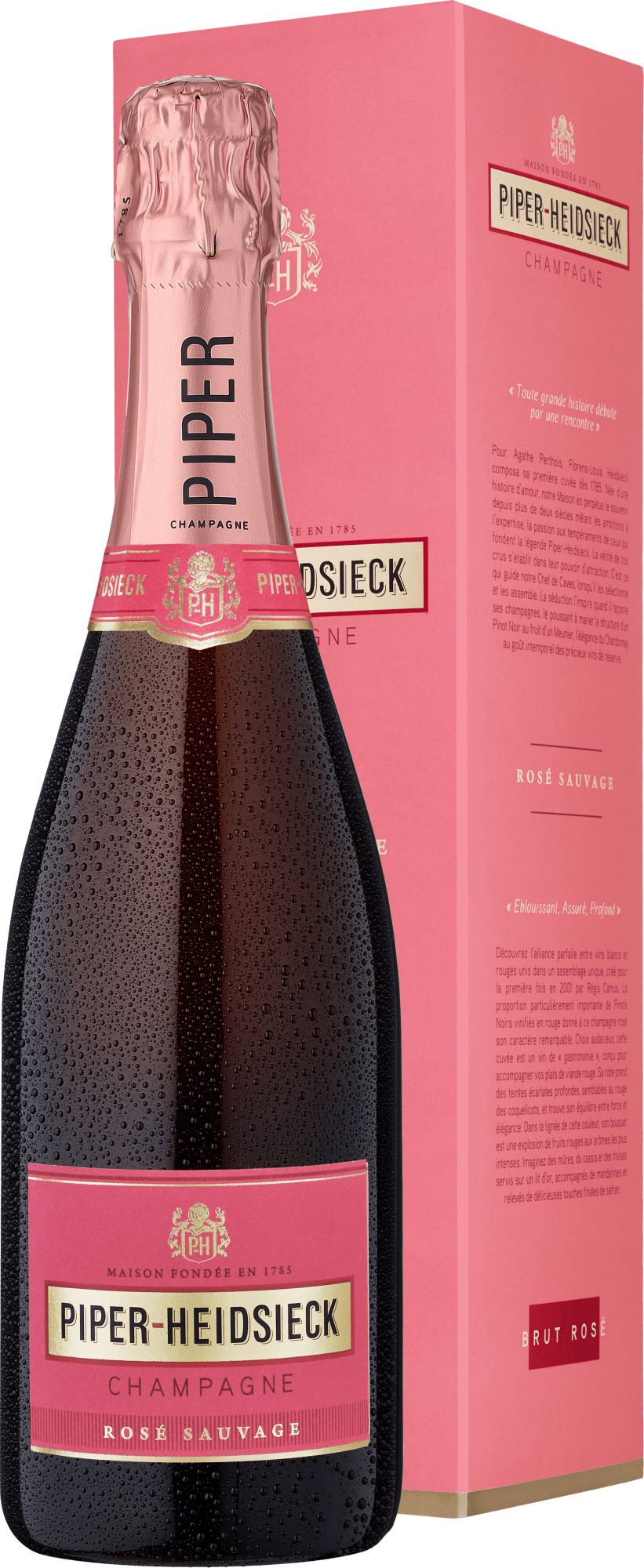 Piper-Heidsieck Champagner Brut Rosé »Sauvage« in Geschenkverpackung