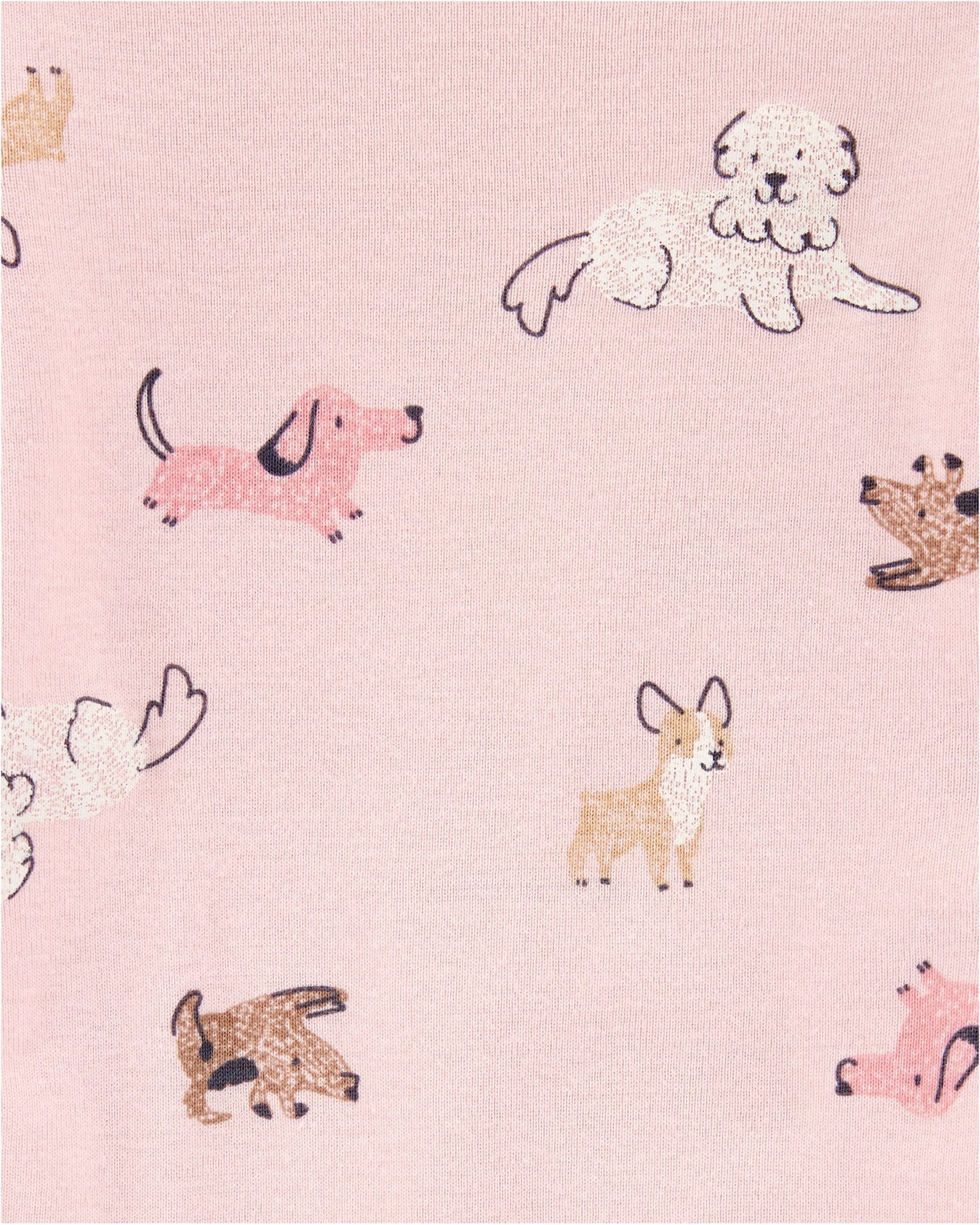 Carter's 4er-Pack Bodys langarm Hunde Ajour
