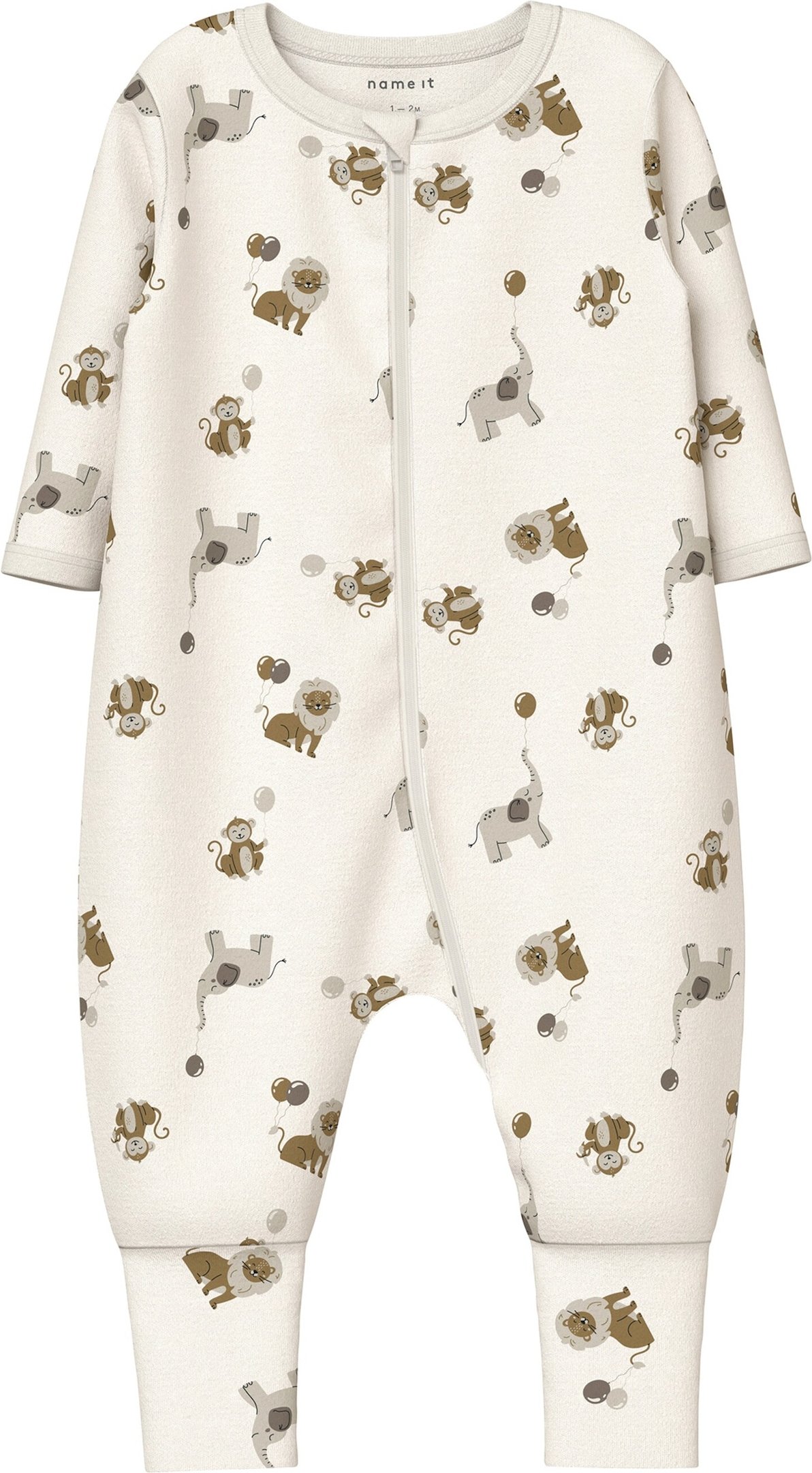 Name It 2er-Pack Schlafoveralls mit Klappfuß Tiere