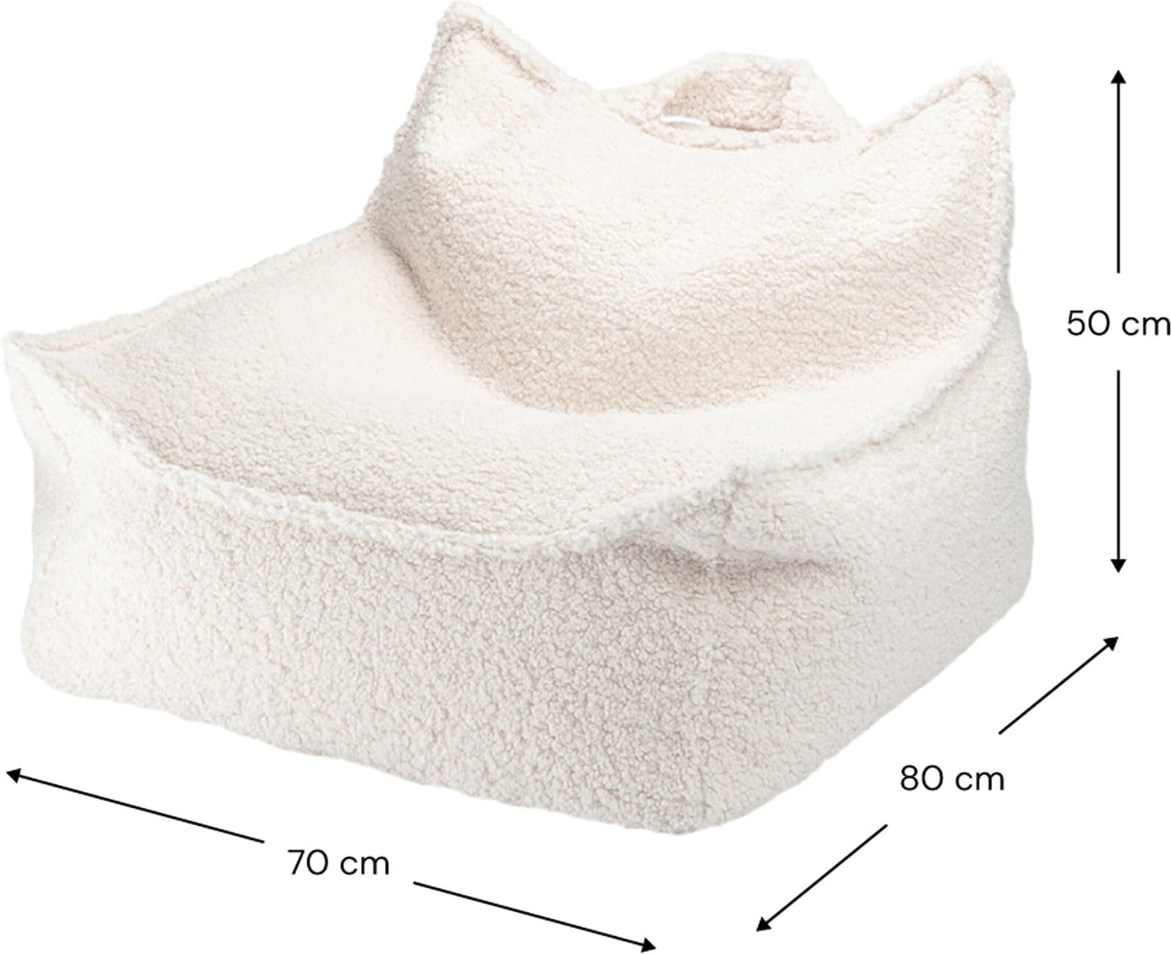 Wigiwama Sitzsack Teddystoff