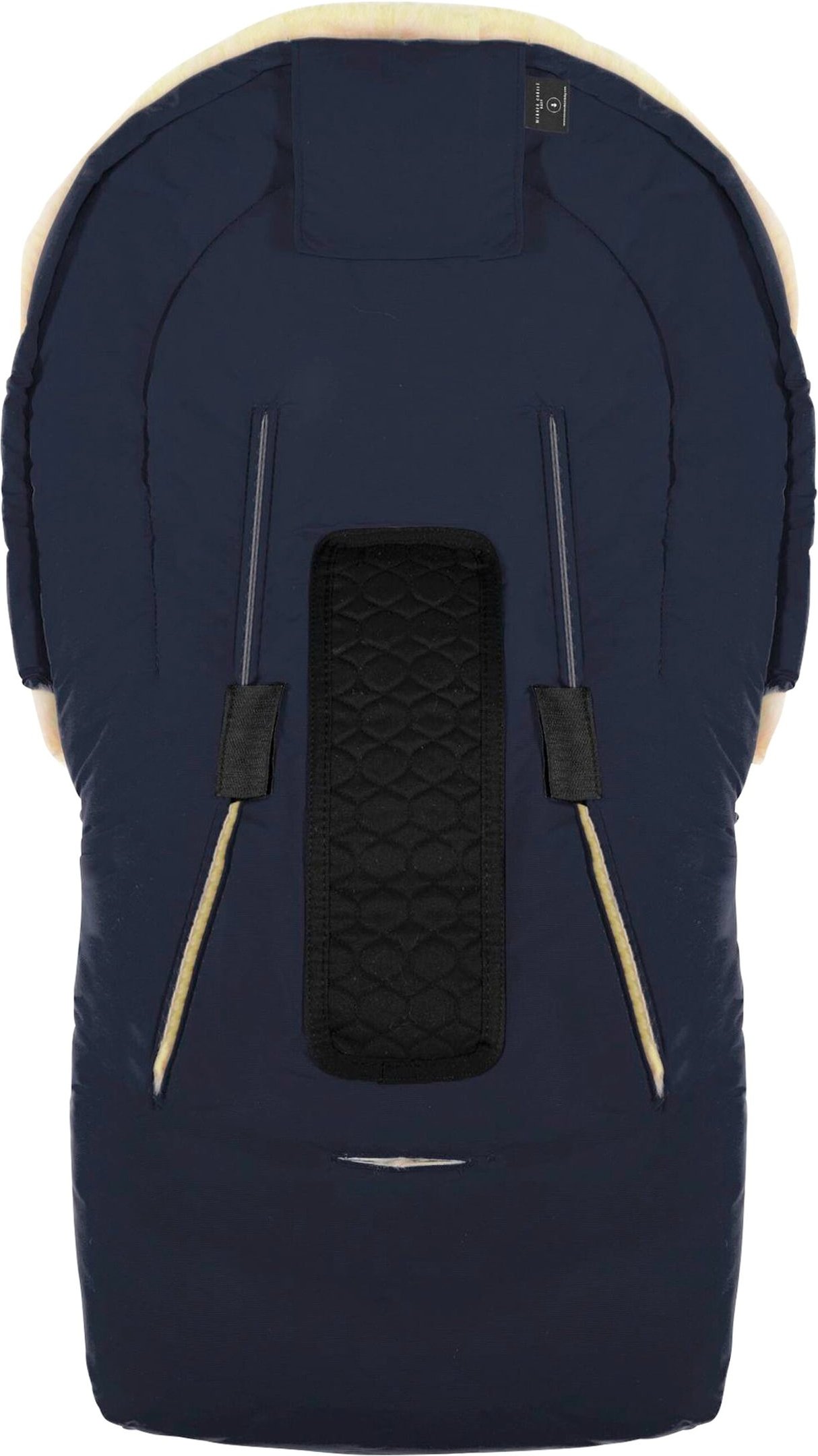 Werner Christ Baby Lammfell-Fußsack Oslo für Babyschale, Tragewanne blau