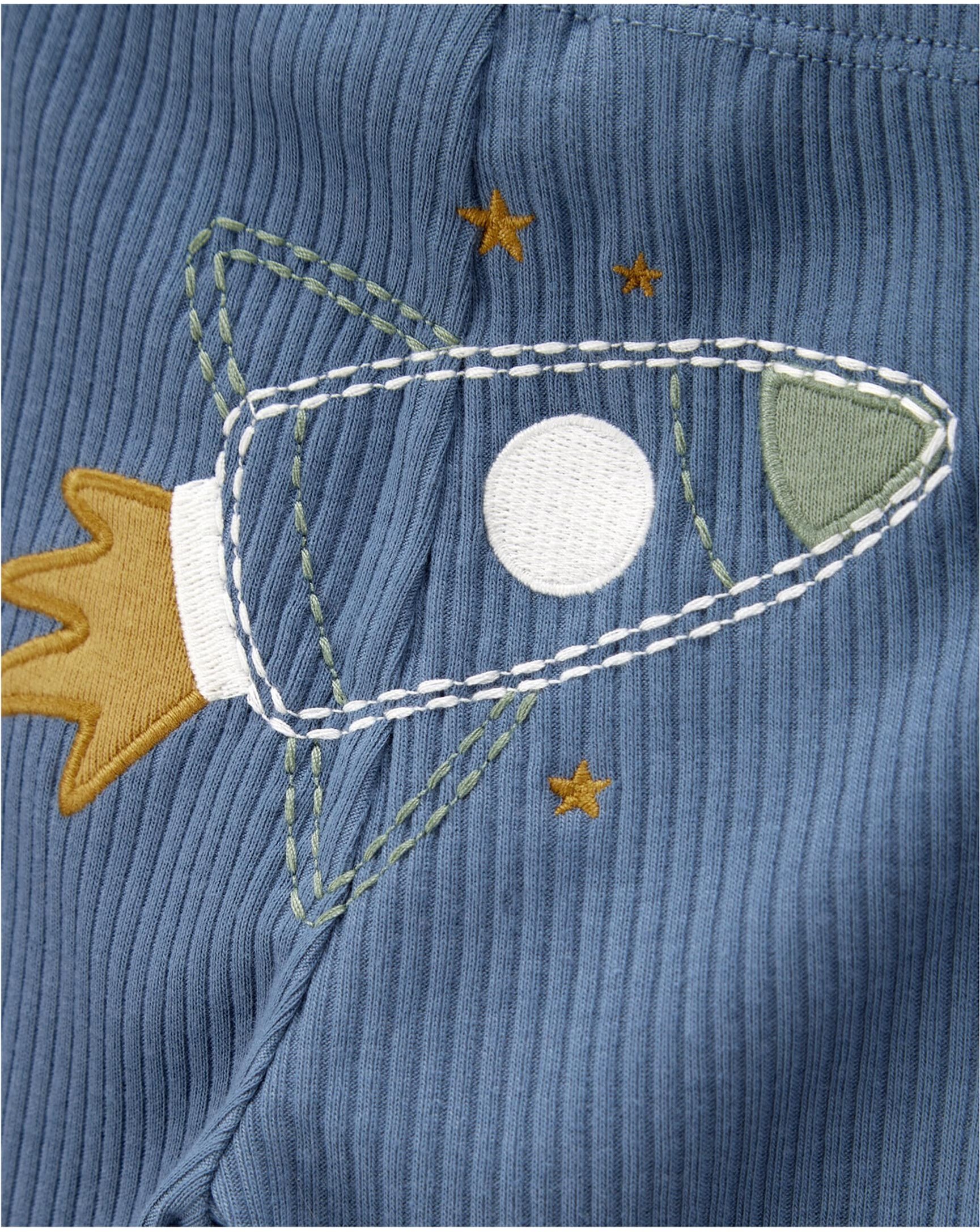 Thumbnail - Carter's 3-tlg. Set Bodys kurzarm, Body langarm und Jogginghose Weltall