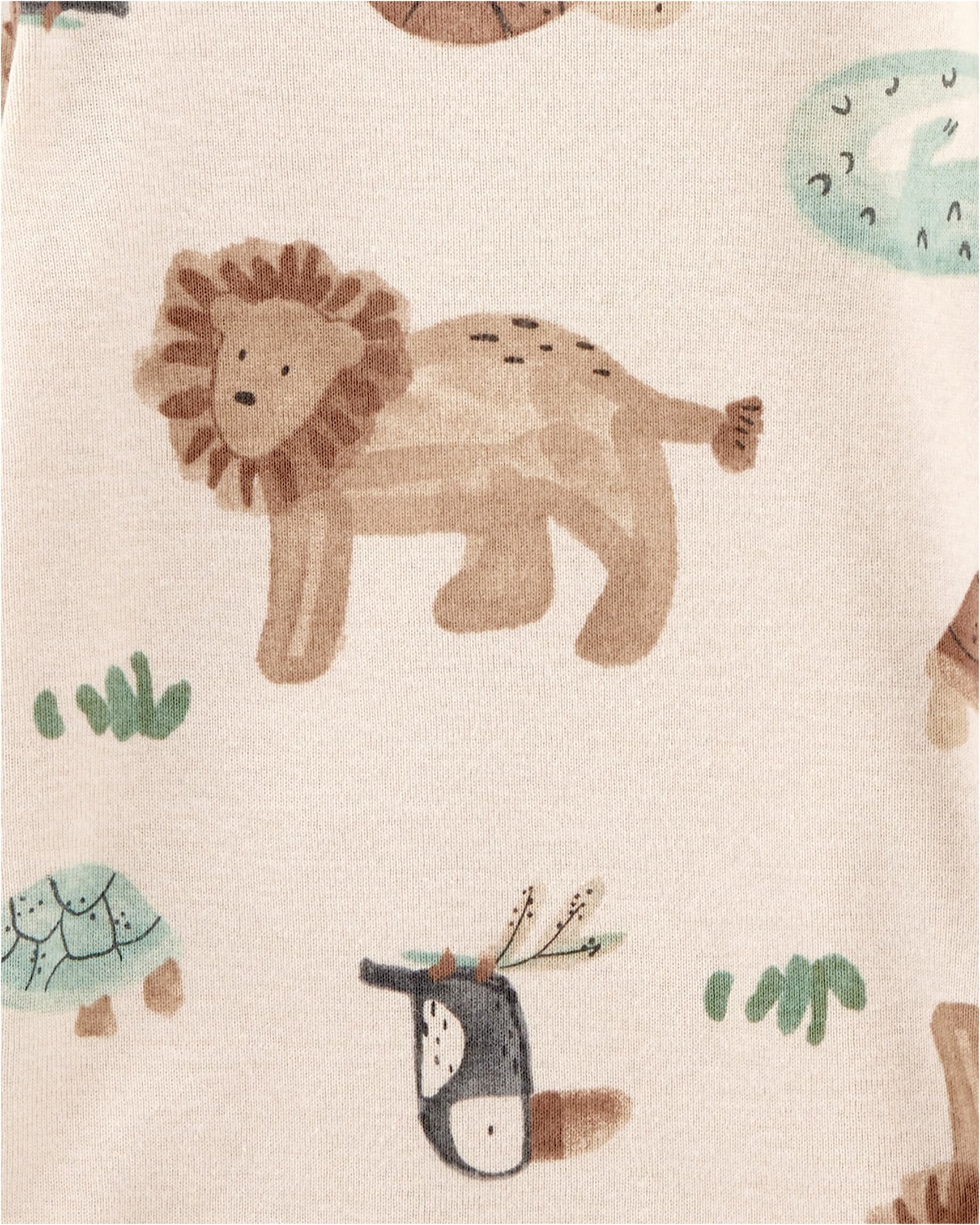 Carter's 4er-Pack Bodys langarm Tiere Ringel