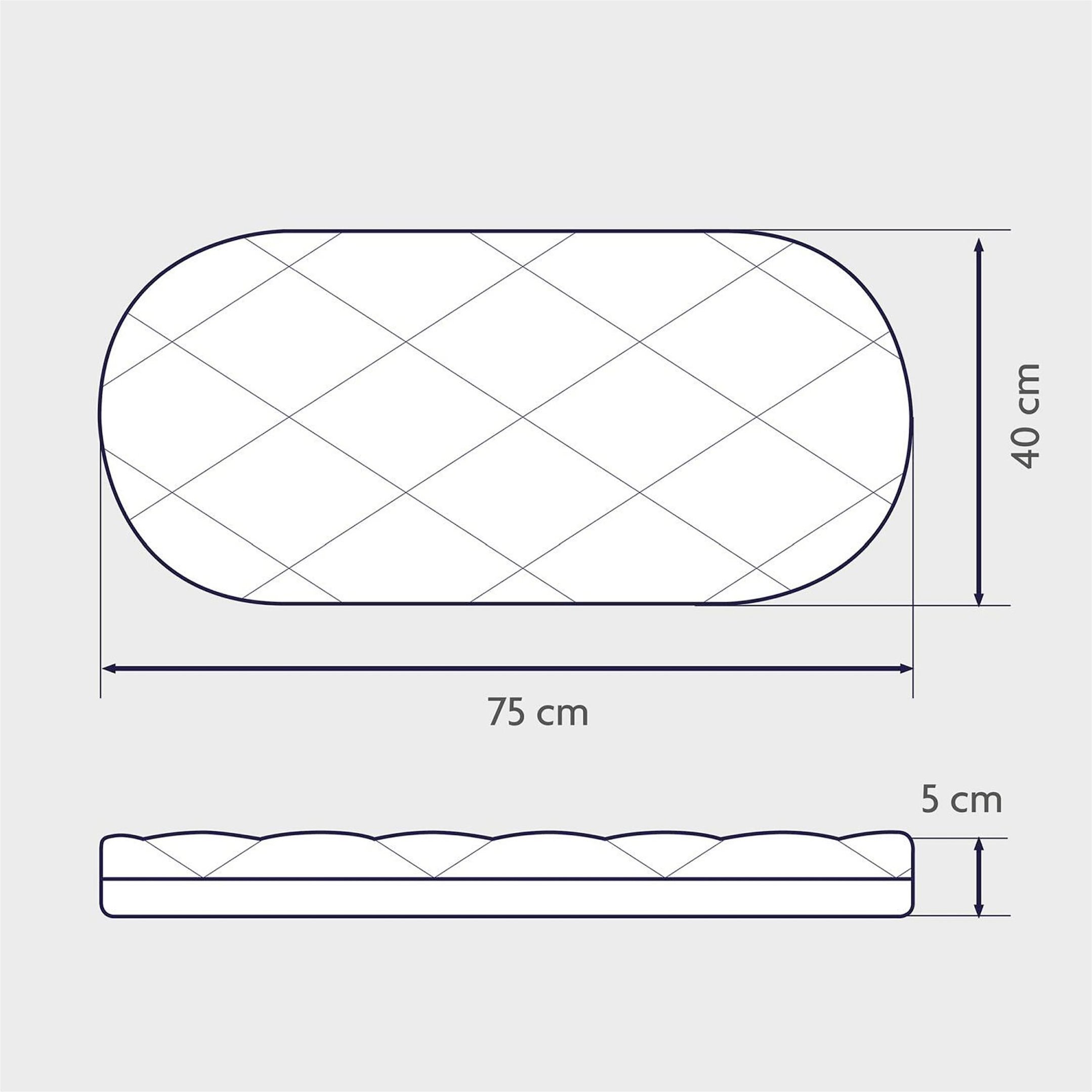 Thumbnail - Julius Zöllner Matratze Dr. Lübbe Premium für Bollerwagen 75x40 cm