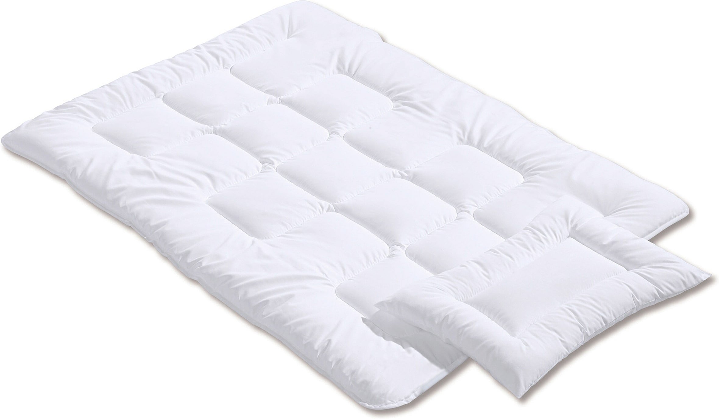 Bornino Home Bundle Betten-Set 2-teilig inkl. Bettwäsche Mond und Sterne 100x135 cm