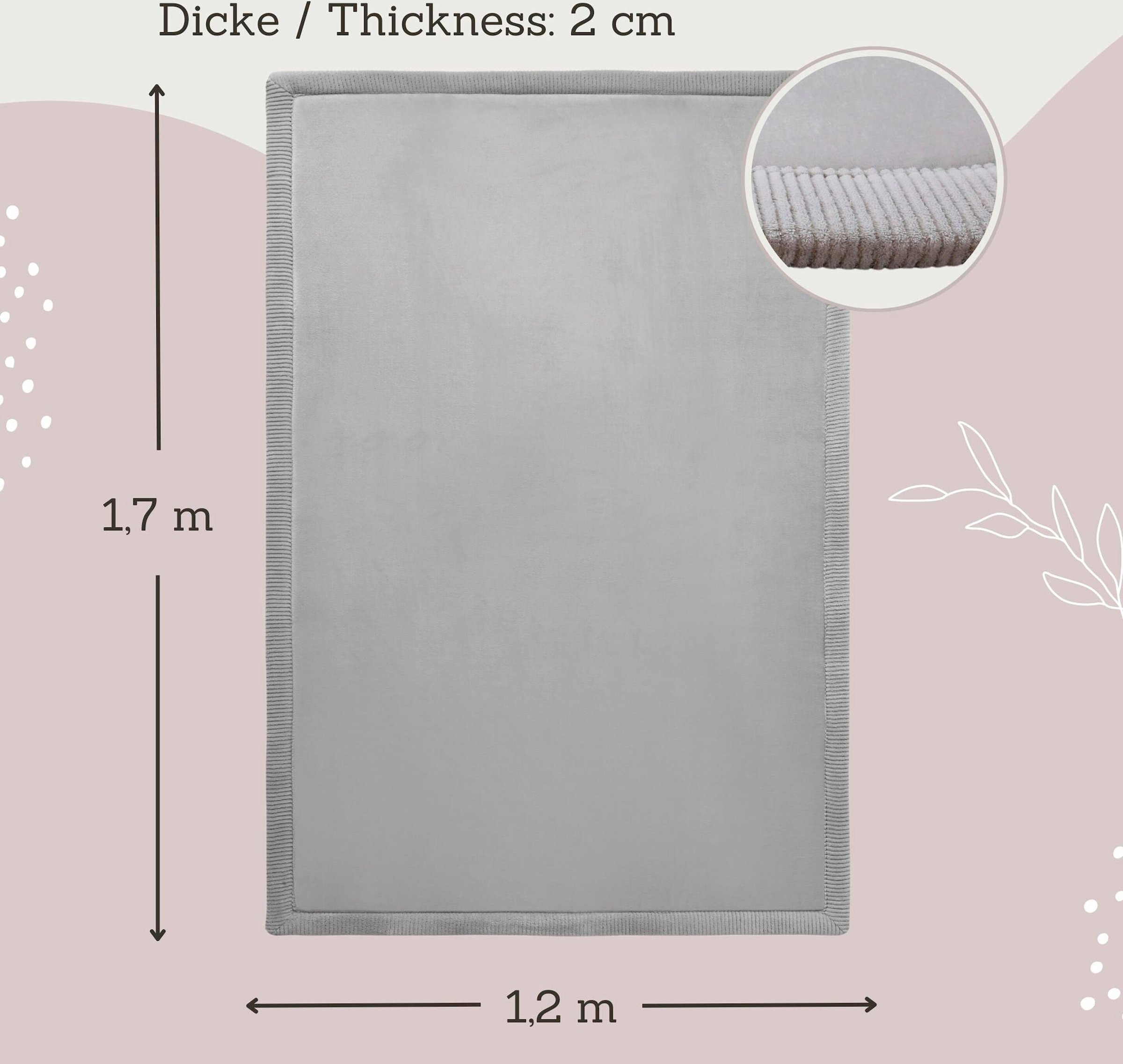 Hakuna Matte Kinderteppich mit Memory-Schaum 120x170 cm