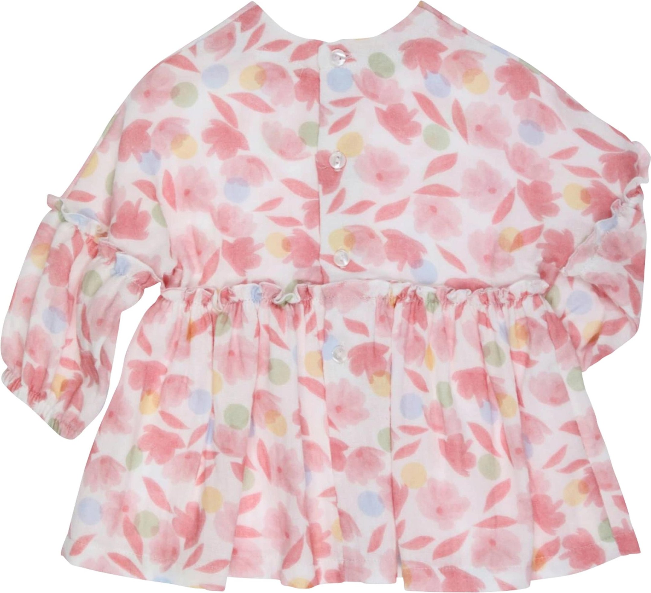 Gymp Kleid langarm Blumen Rüschen