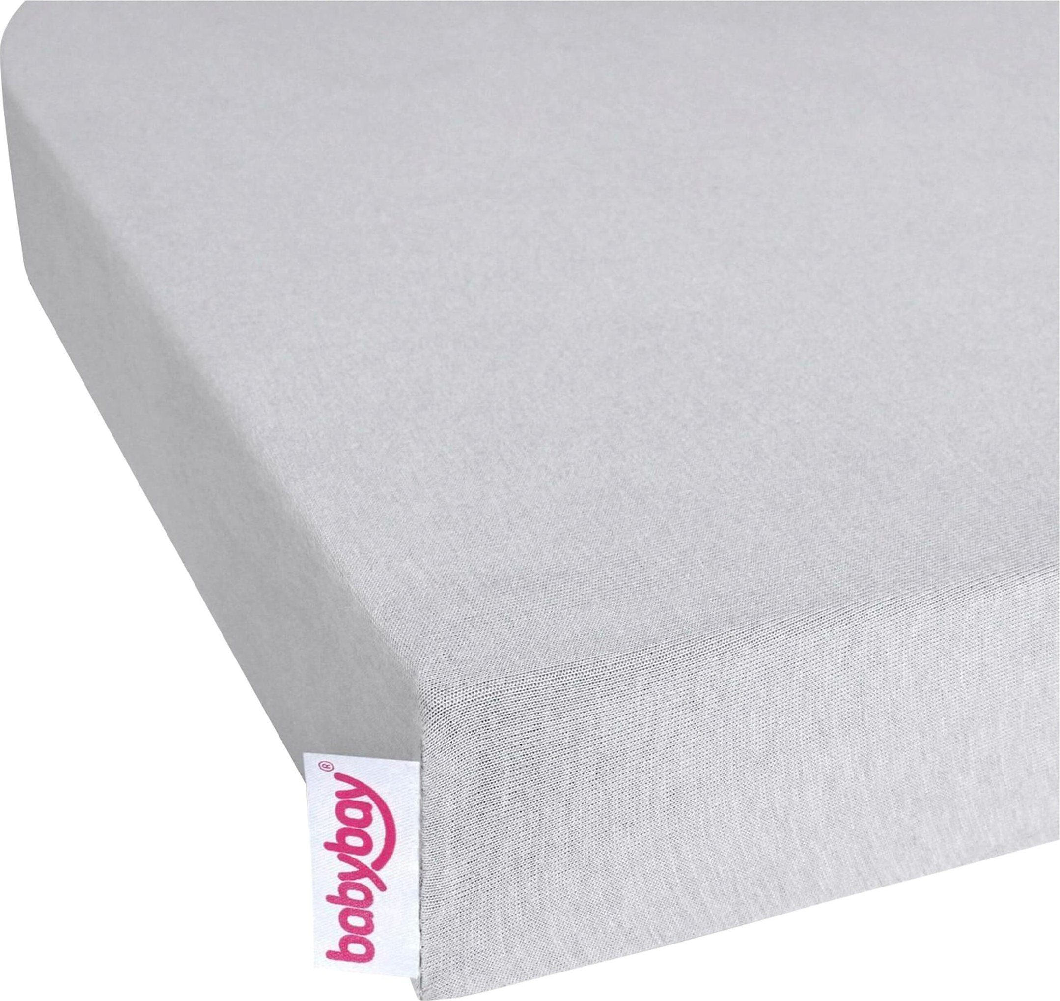 Babybay® 2er-Pack Jersey-Spannbetttücher Deluxe für Beistellbett Original