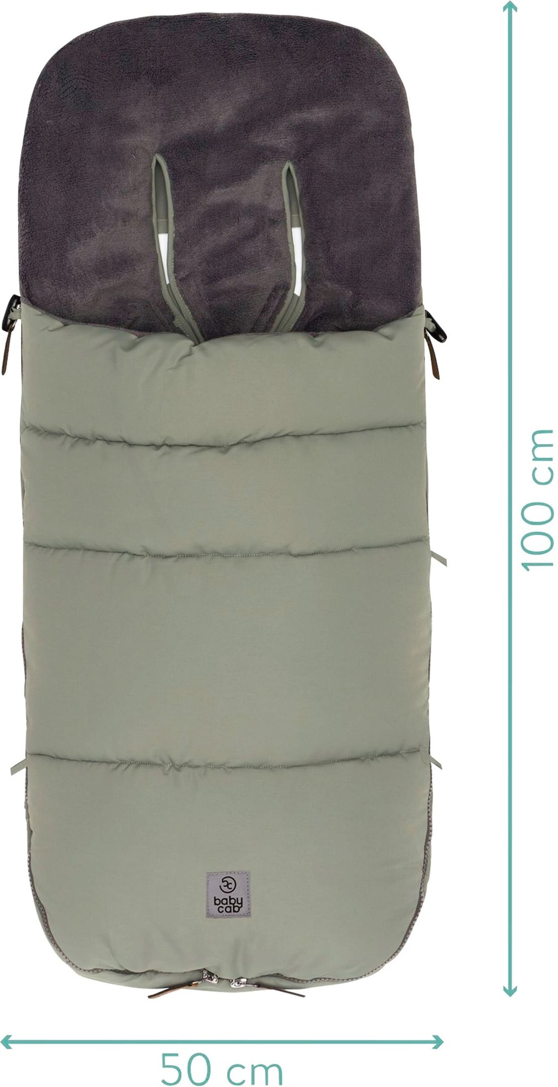 Babycab Winterfußsack Kemi für Kinderwagen, Buggy gruen