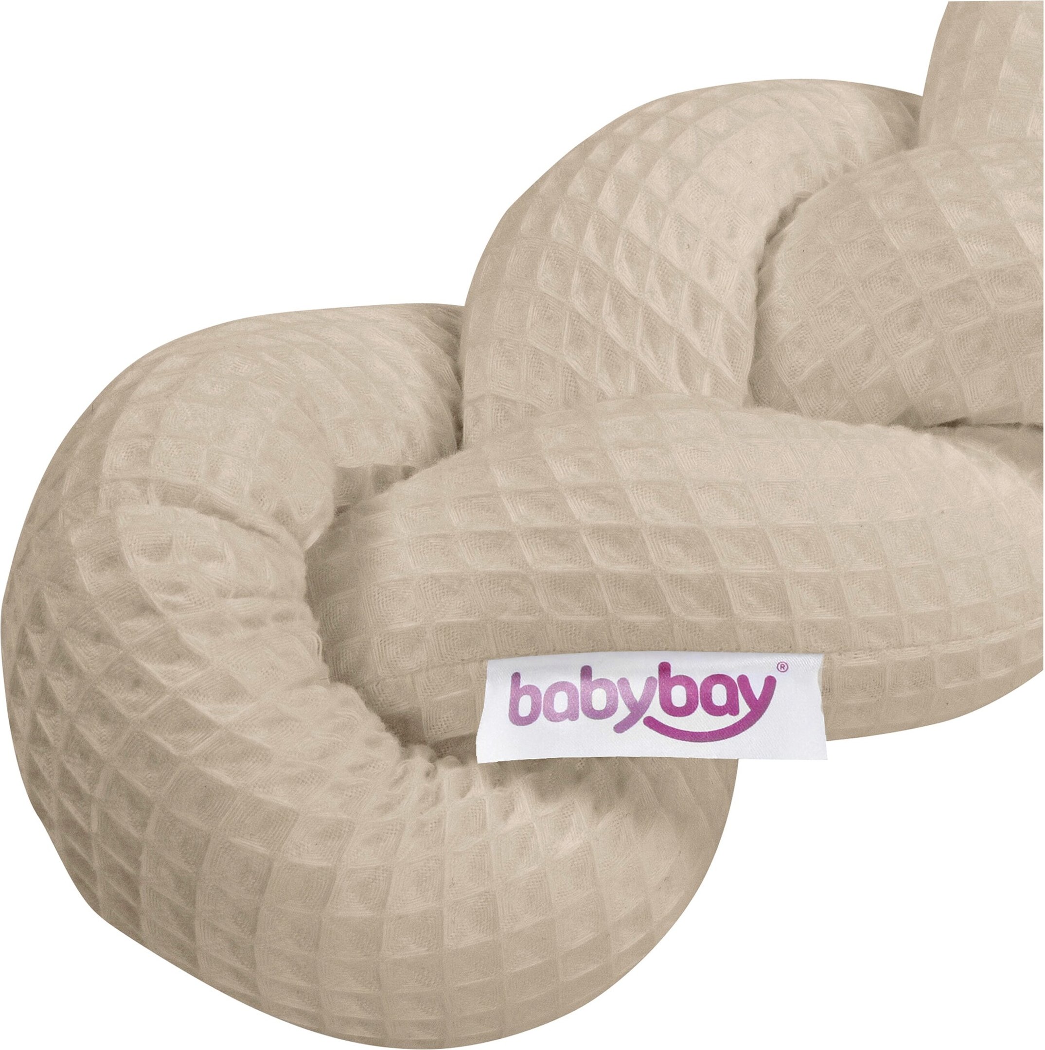 Babybay® Nestchenschlange Waffelpiqué geflochten uni 280 cm