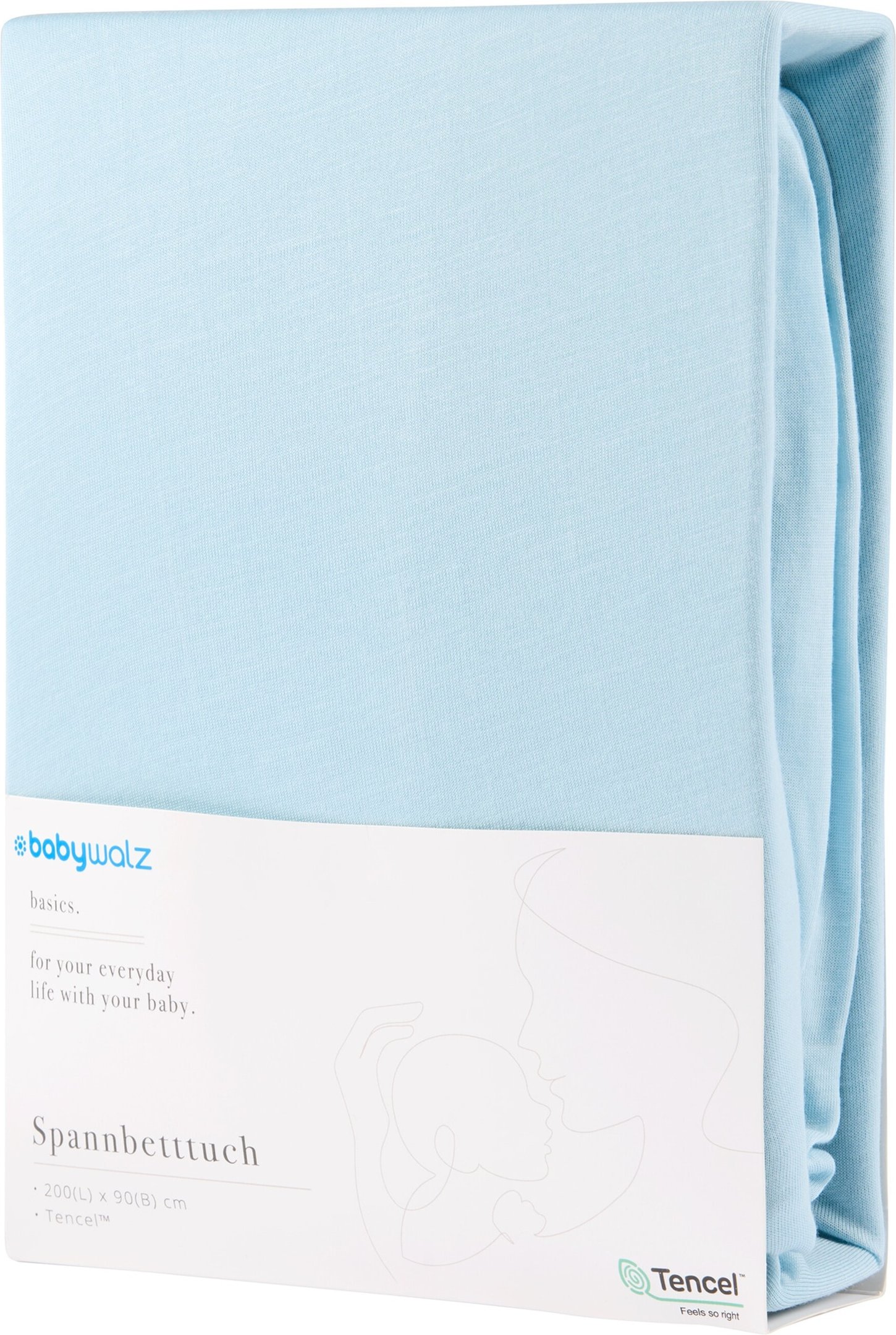 Baby-Walz Basics Spannbetttuch TENCEL™ 90x200 cm