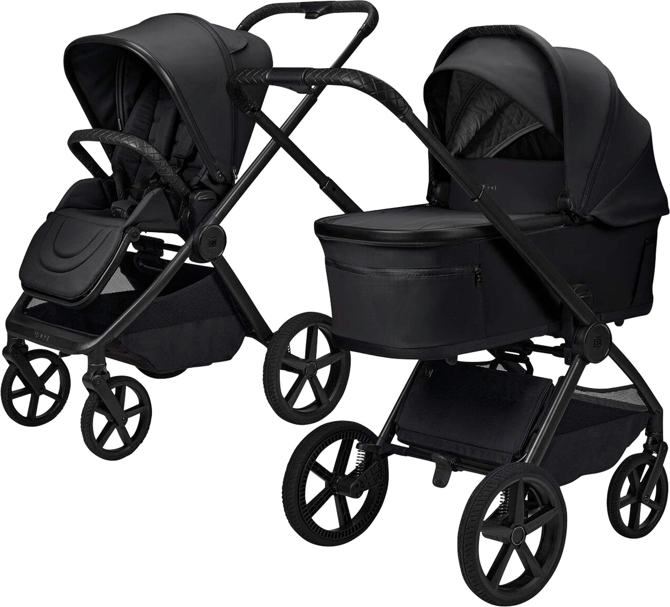 Moon Diamond Kombikinderwagen GIO FOLD Trio-Set inkl. Babyschale Cosmo 2.0 schwarz