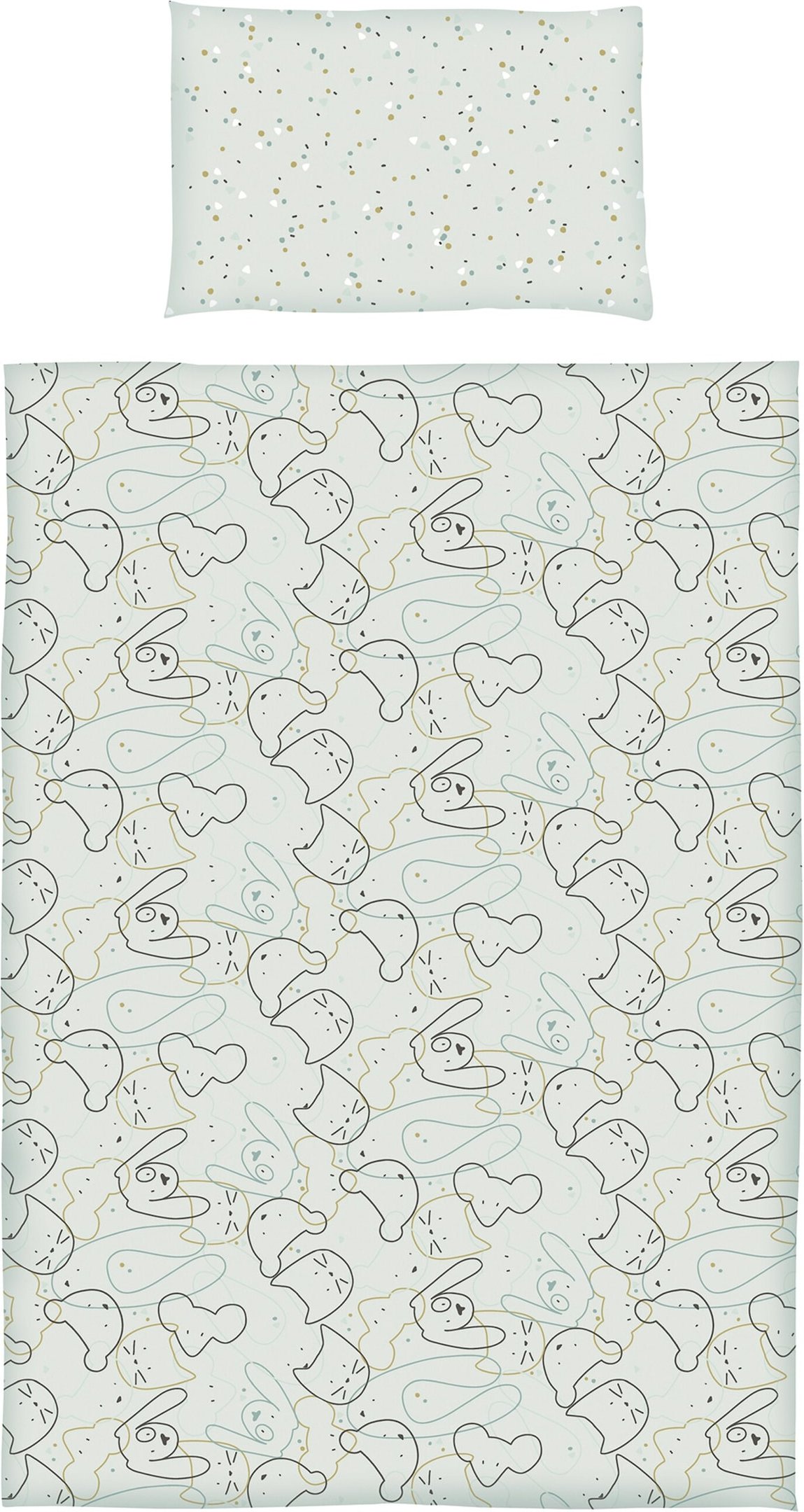 Sonne Renforcé Wende-Bettwäsche 40x60 / 100x135 cm